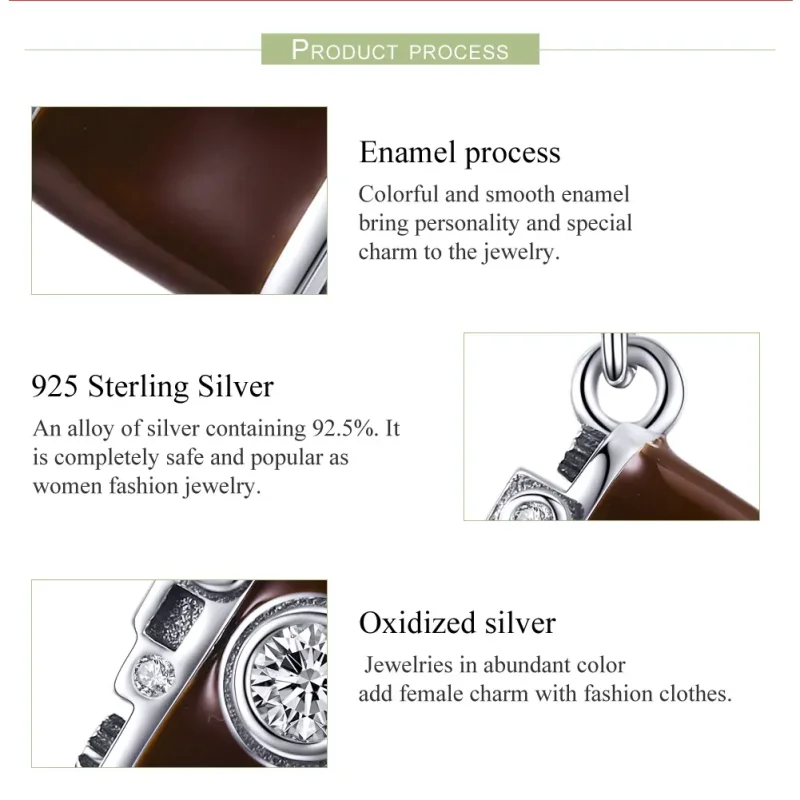 (slika za) Pandora Style Silver Vintage digitalni fotoaparat Viseči - SCC953 - Ogled 7