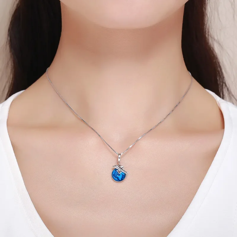 (slika za) Pandora Style Silver Viseča potovalka po svetu - SCC664 - Ogled 6