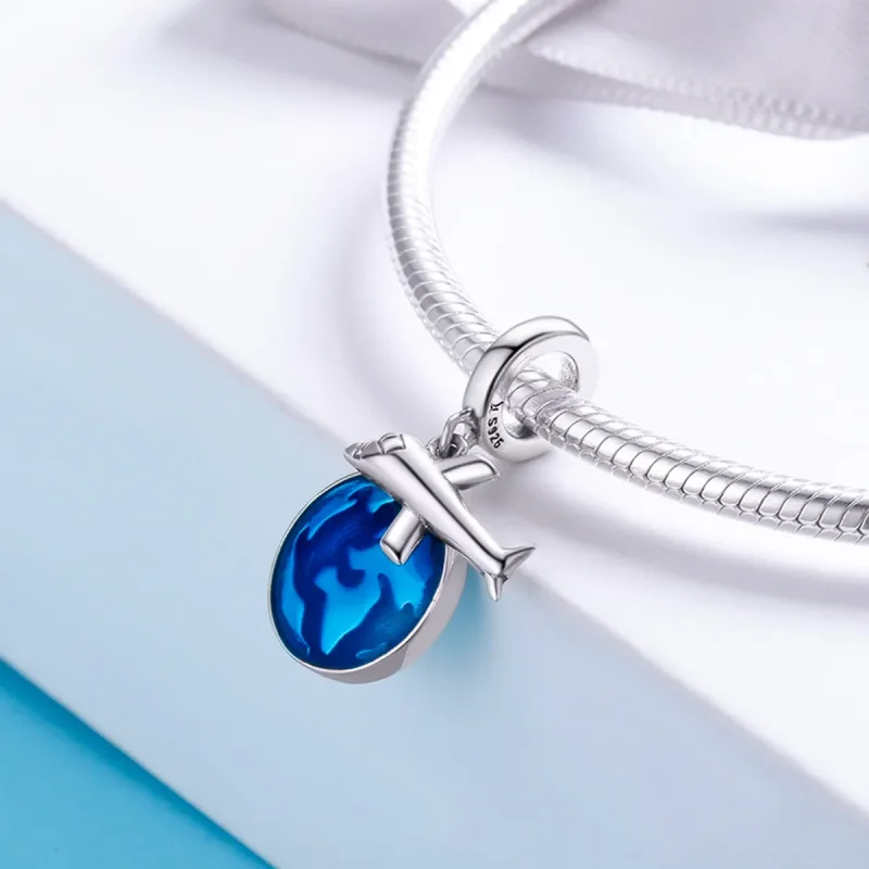 (slika za) Pandora Style Silver Viseča potovalka po svetu - SCC664 - Ogled 7