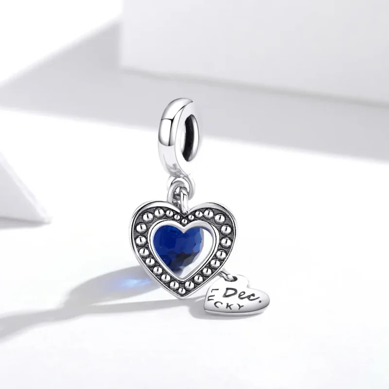 (slika za) Srebrni srebrni decembrski obeski v slogu Pandora - SCC1721 - Ogled 2