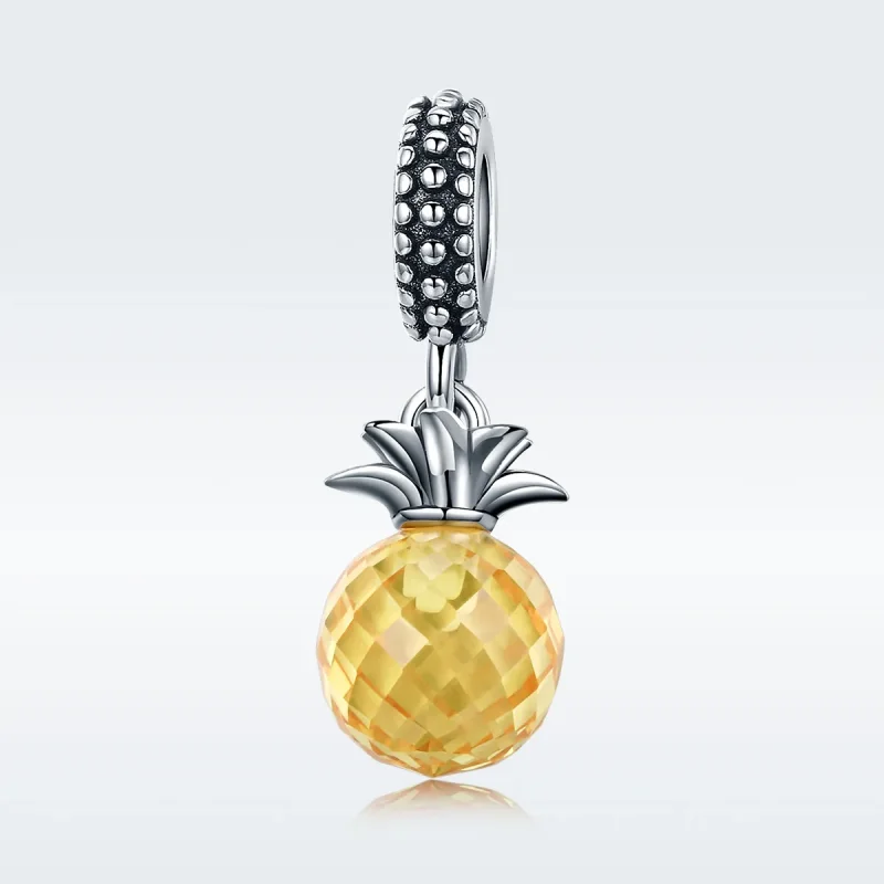 (slika za) Srebrni viseči ananas v slogu Pandora - SCC150 - Ogled 2