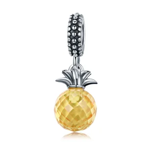 (slika za) Srebrni viseči ananas v slogu Pandora - SCC150