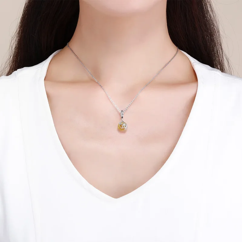 (slika za) Srebrni visi v obliki satja v stilu Pandora - SCC879 - Ogled 5