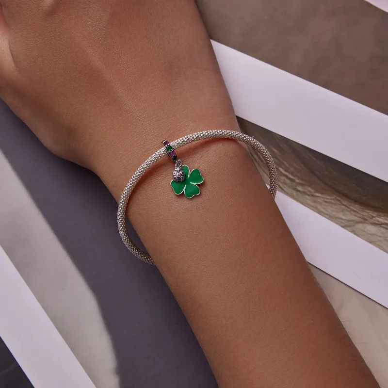 (slika za) Viseča deteljica v stilu Pandora - SCC2187 - Ogled 5