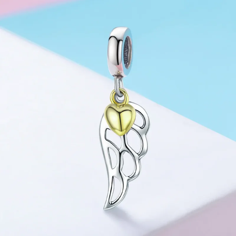 (slika za) Viseča dvobarvna dvobarvna vilinska krila v slogu Pandora - SCC838 - Ogled 2