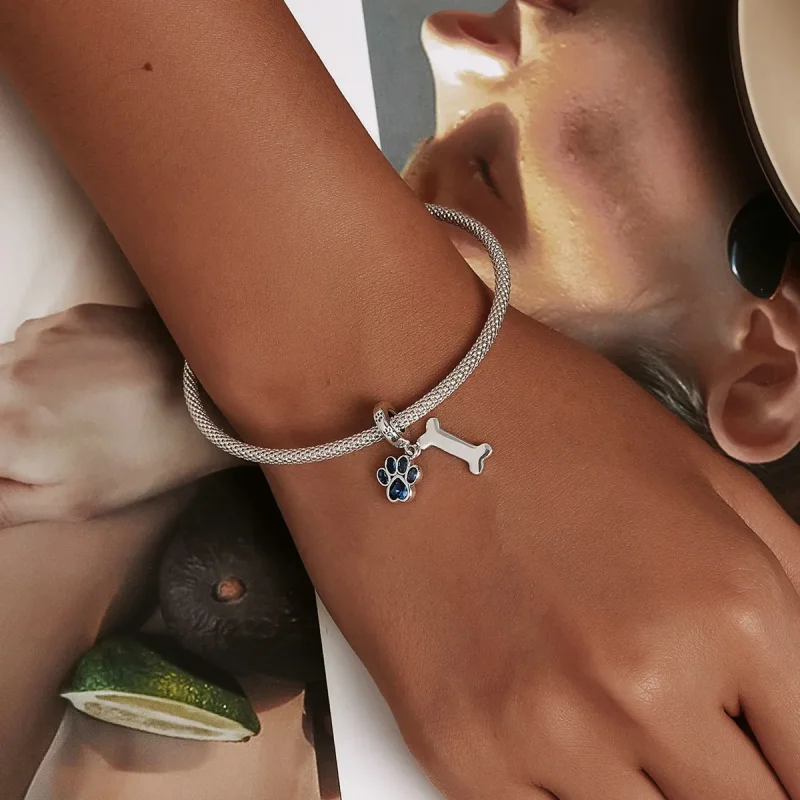 (slika za) Viseča kost iz pasje šape v stilu Pandora - SCC2127 - Ogled 5