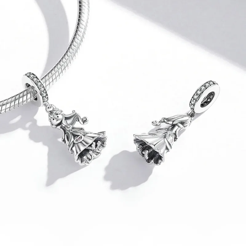 (slika za) Viseča mala princesa v slogu Pandora - SCC1978 - Ogled 4