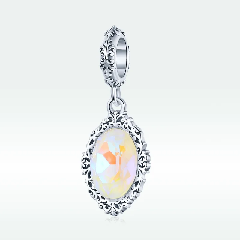 (slika za) Viseče srebrno čarobno ogledalo v stilu Pandora - SCC1815 - Ogled 5