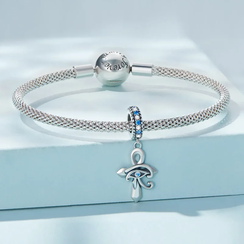 (slika za) Viseče viseče Horusovo oko v slogu Pandora - SCC2371 - Ogled 3