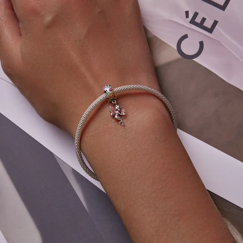 (slika za) Viseči cvetlični vilin v slogu Pandora - BSC592 - Ogled 5