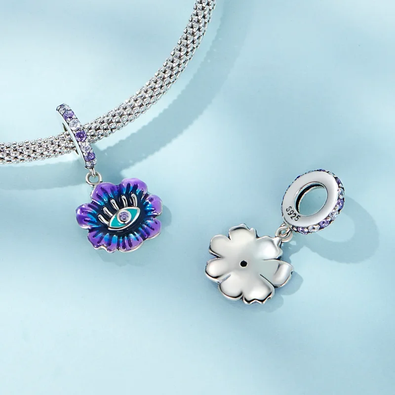 (slika za) Viseči hudičevi cvetovi v stilu Pandora - SCC2373 - Ogled 4