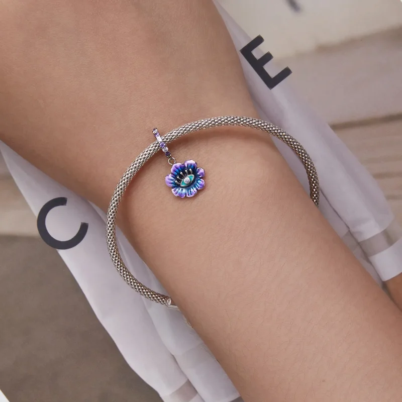 (slika za) Viseči hudičevi cvetovi v stilu Pandora - SCC2373 - Ogled 5