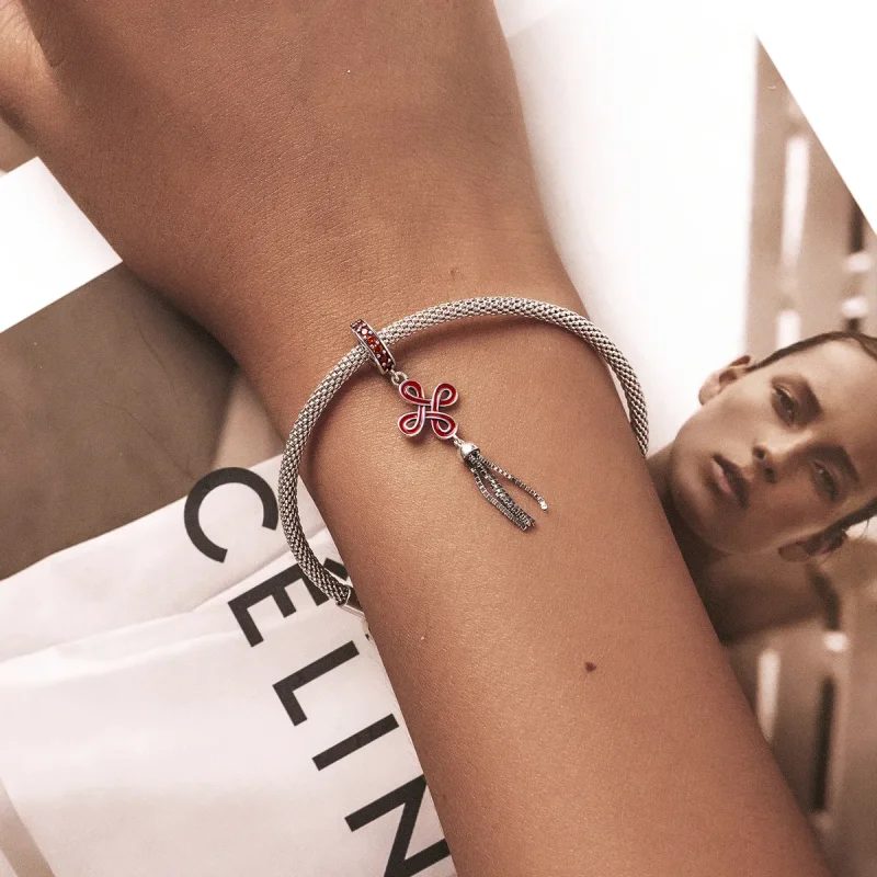 (slika za) Viseči kitajski vozel v slogu Pandora - SCC2069 - Ogled 5