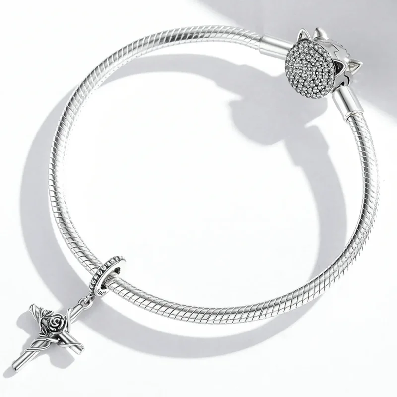 (slika za) Viseči križ v stilu Pandora - BSC526 - Ogled 4