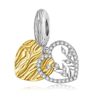 (slika za) Viseči listi v obliki srca Pandora Style - BSC670