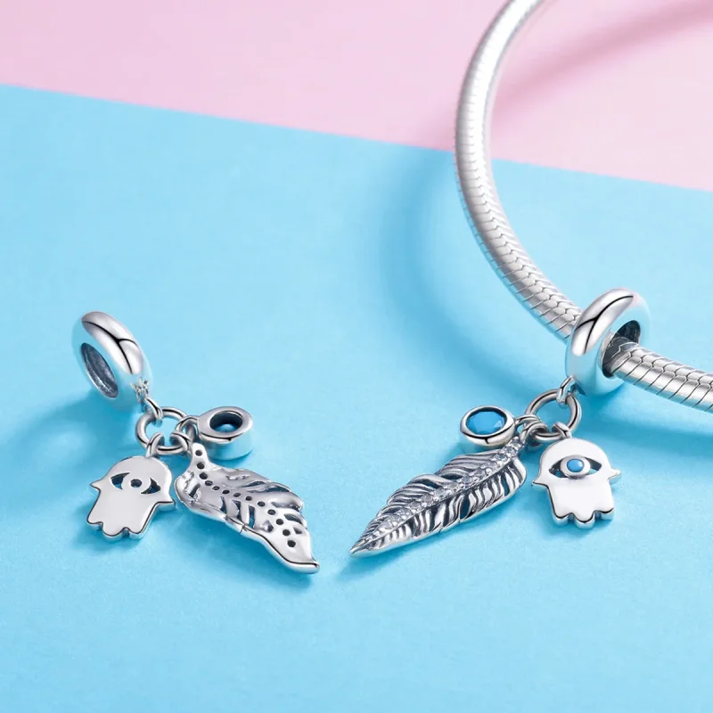 (slika za) Viseči obeski v boemskem slogu Pandora - SCC880 - Ogled 4