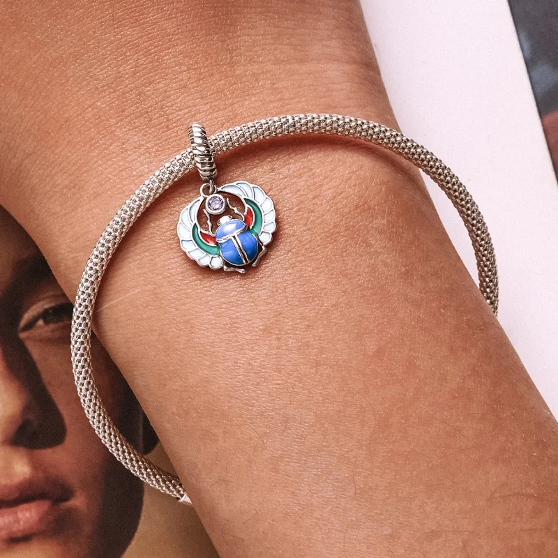 (slika za) Viseči skarabej v stilu Pandora - SCC2255 - Ogled 6