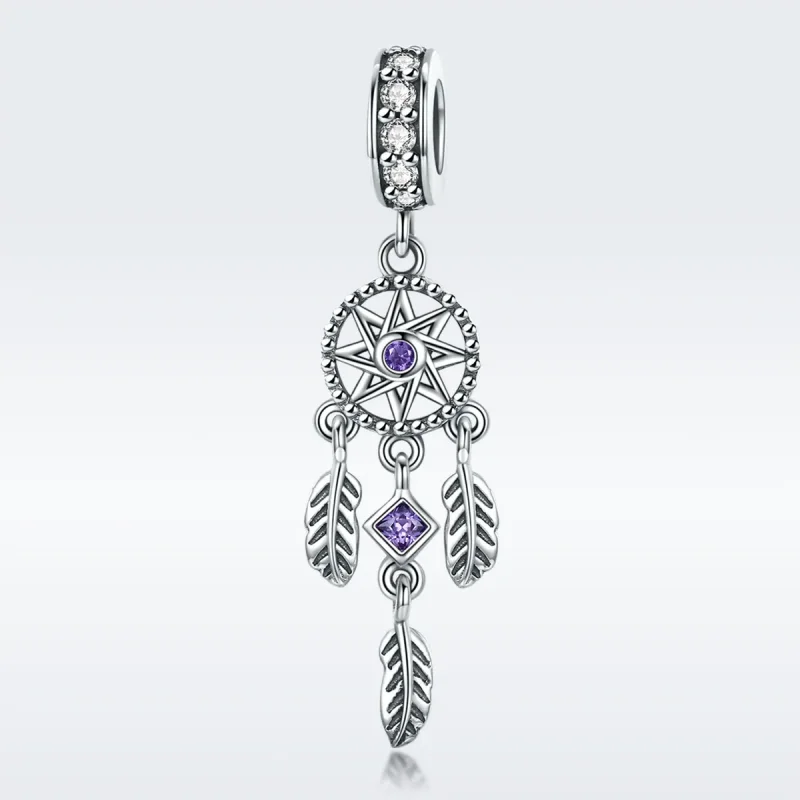 (slika za) Viseči srebrni lovilec sanj v stilu Pandora - SCC841 - Ogled 3