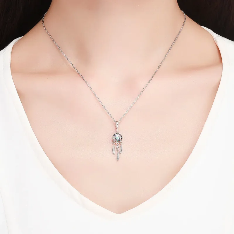 (slika za) Viseči srebrni lovilec sanj v stilu Pandora - SCC961 - Ogled 5