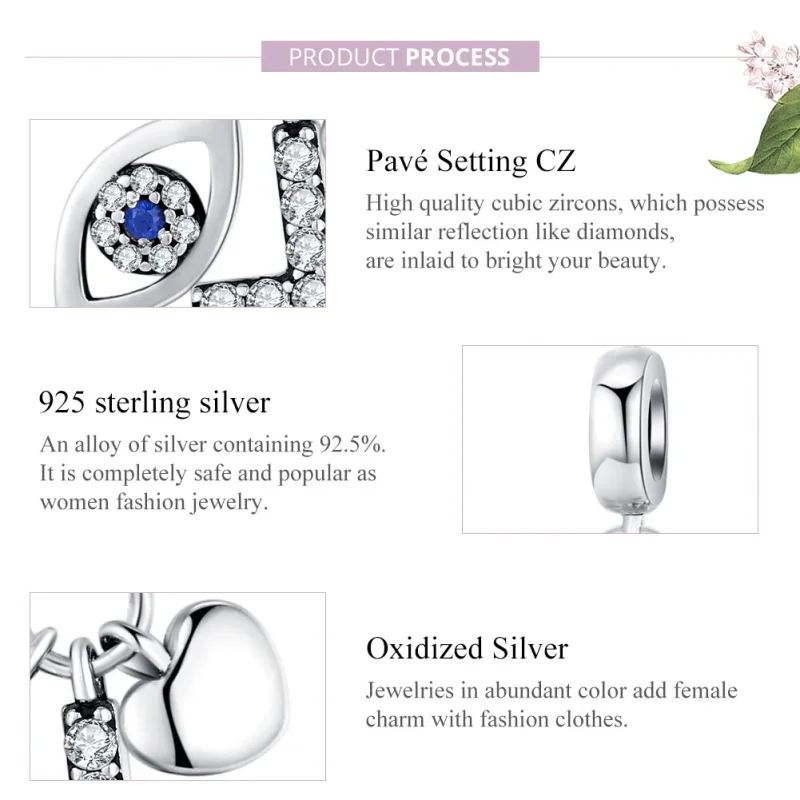 (slika za) Viseči srebrni čuvaj v stilu Pandora - SCC1327 - Ogled 8