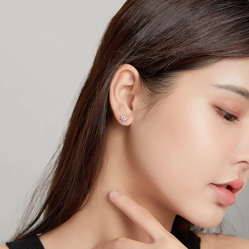 (slika za) Pandora Style Blossoms On Moshang Ear clip - BSE476 - Ogled 6