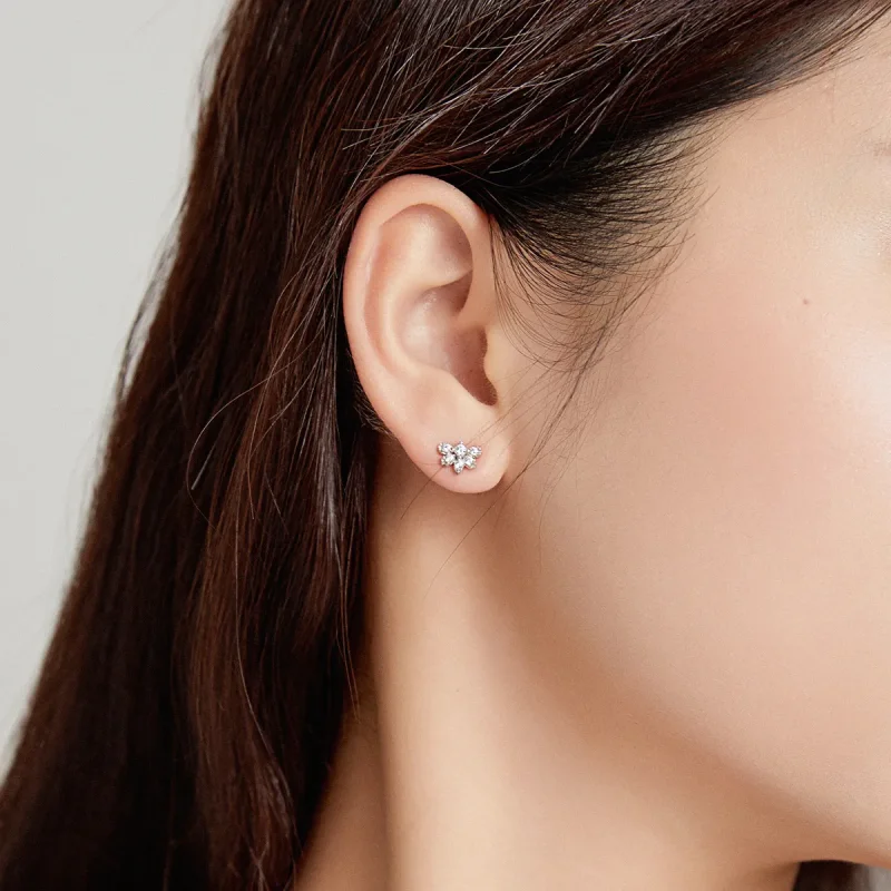 (slika za) Pandora Style Blossoms On Moshang Ear clip - BSE476 - Ogled 7