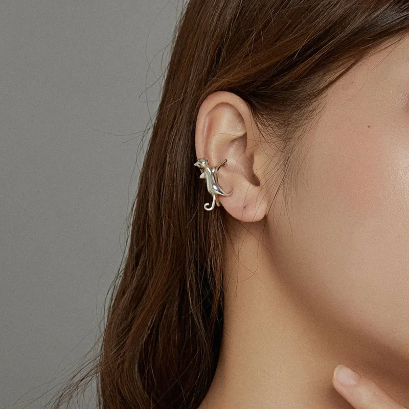 (slika za) Pandora Style Cute Kitten Ear Sponka - SCE967 - Ogled 6