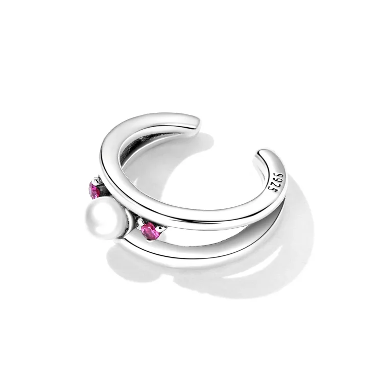 Pandora Style Exquisite Shell Pearl dvoslojna sponka za uho - SCE1431