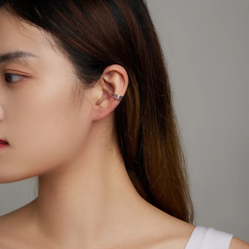 (slika za) Pandora Style Exquisite Shell Pearl dvoslojna sponka za uho - SCE1431 - Ogled 7