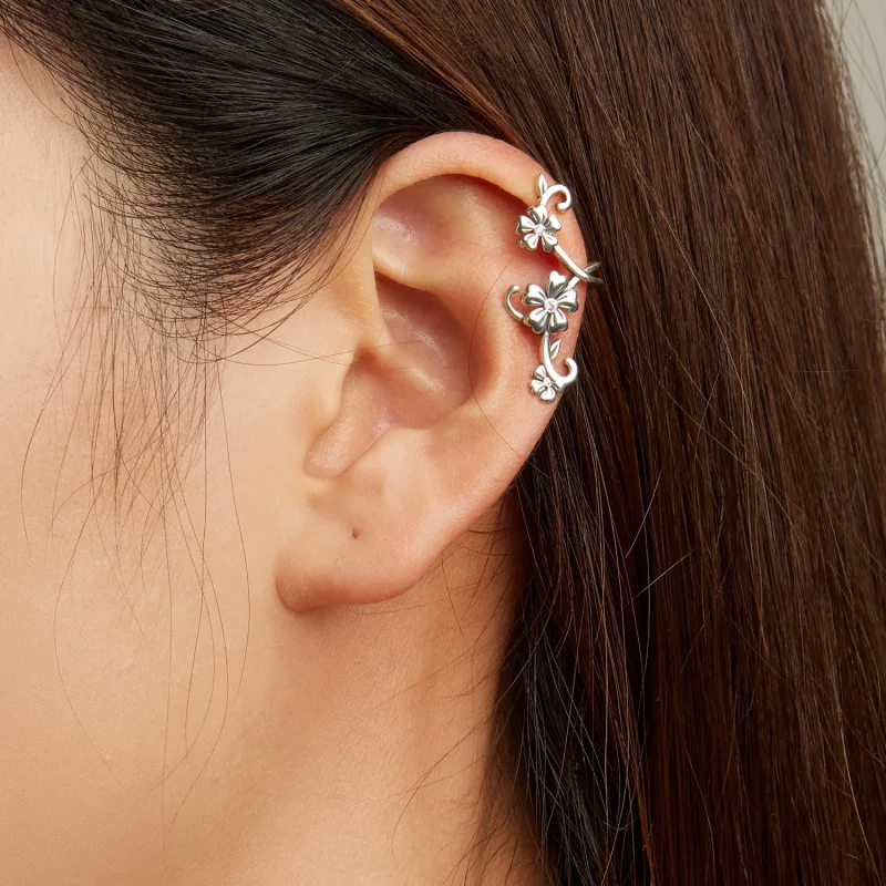 (slika za) Pandora Style Pattern Sponka za uho - SCE1512 - Ogled 5