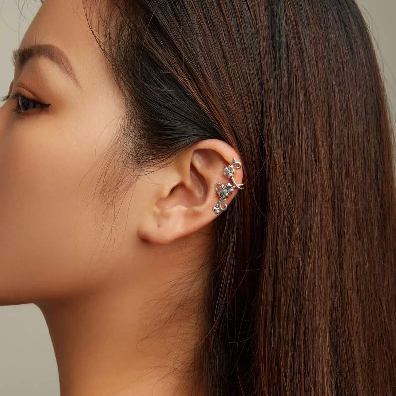 (slika za) Pandora Style Pattern Sponka za uho - SCE1512 - Ogled 6