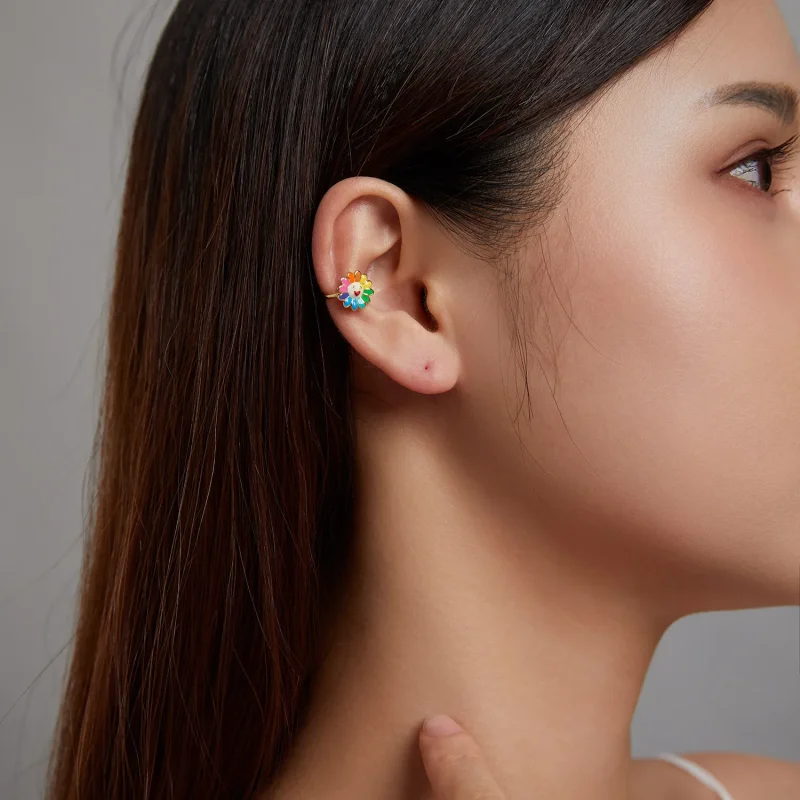 (slika za) Pandora Style Pop Sončna sponka za uho s cvetjem - SCE1235 - Ogled 3