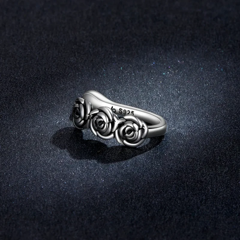 (slika za) Pandora Style Retro Rose Ear Sponka - BSE582 - Ogled 5