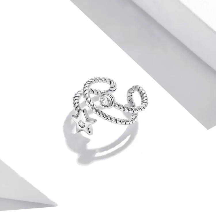 Sponka za ušesa Pandora Style Star - SCE1135