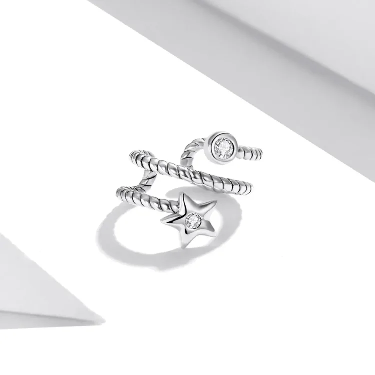 Sponka za ušesa Pandora Style Star - SCE1135