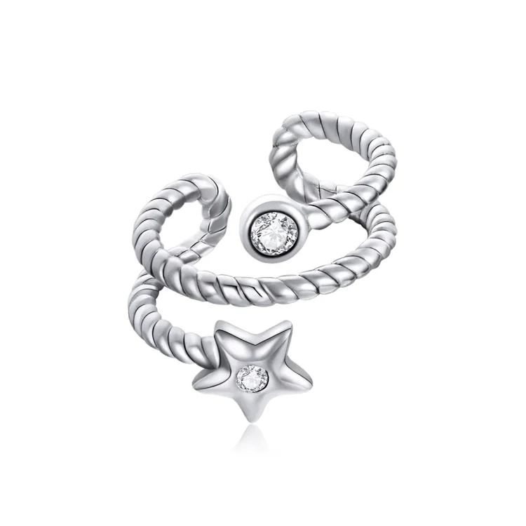 Sponka za ušesa Pandora Style Star - SCE1135