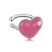 Sponka za uho Pandora Style Rose Red Heart - SCE1362