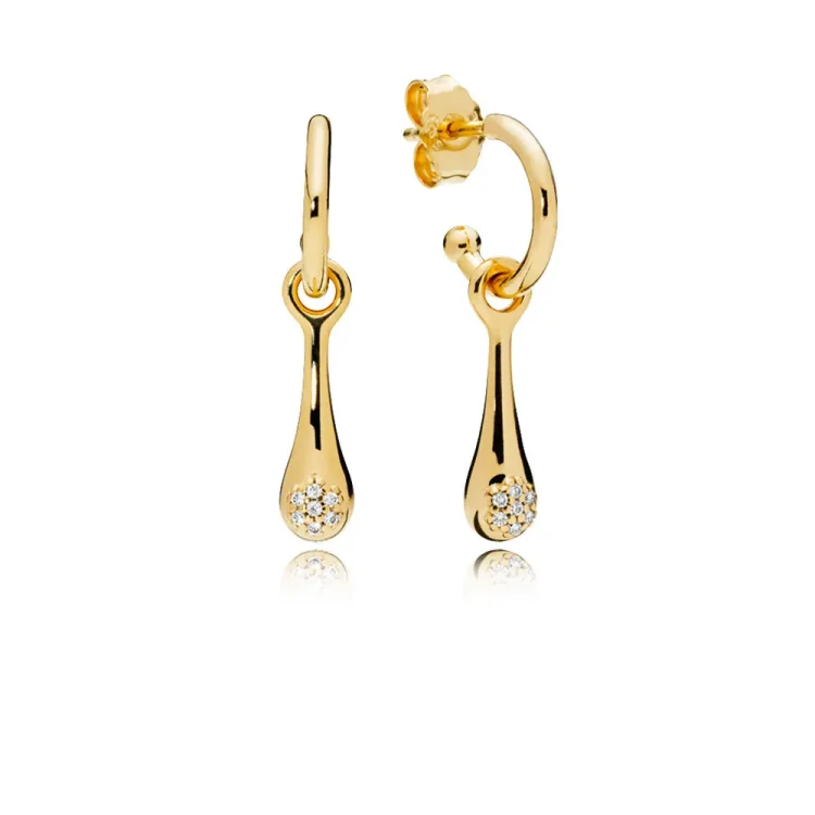 Moderni uhani LovePods™, PANDORA Shine™ & Clear CZ - 267357CZ