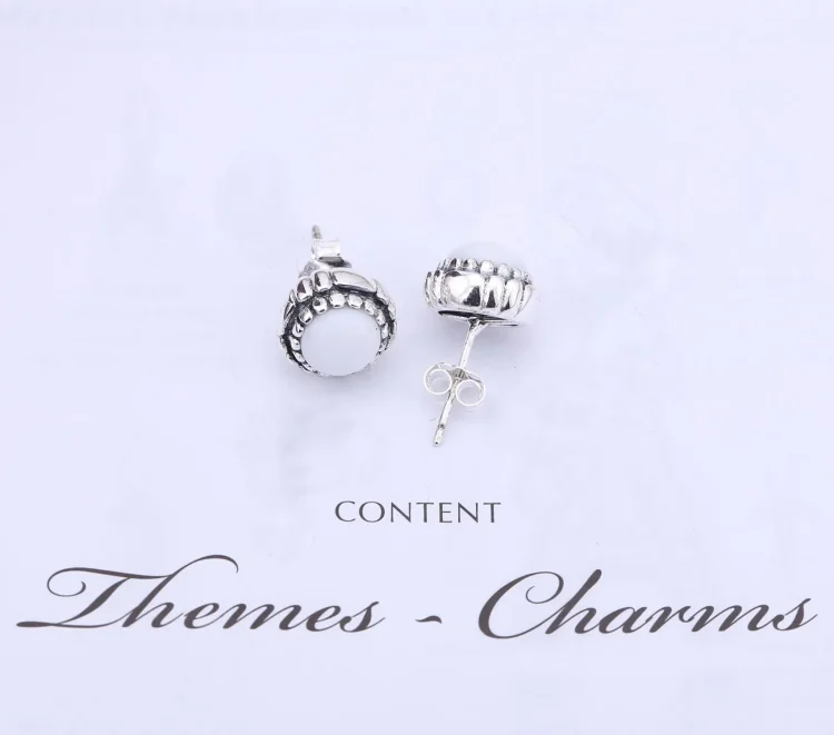 PANDORA April Birthstone Stud Uhani - 290543BK