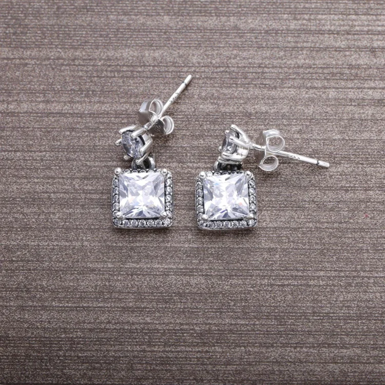 Pandora Brezčasni Elegance Drop Uhani 803-3033 - 290593CZ