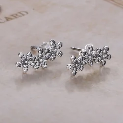 PANDORA Dazzling Daisies, prozorni uhani CZ Stud - 290744CZ