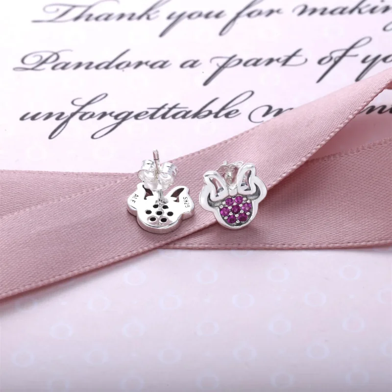 (slika za) PANDORA Disney srebrni uhani Minnie - 290580CZR - Ogled 3