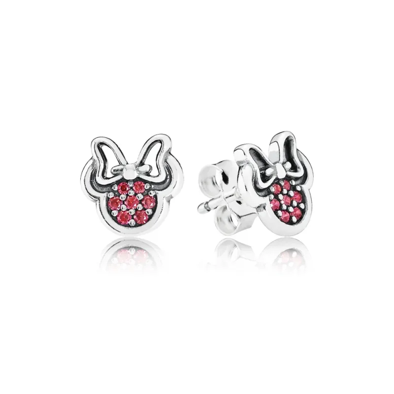 (slika za) PANDORA Disney srebrni uhani Minnie - 290580CZR - Slika izdelka