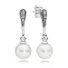 PANDORA Elegant Beauty, beli biserni prozorni uhani CZ - 290733P PANDORA Elegant Beauty, beli biserni prozorni uhani CZ - 290733P