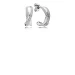 PANDORA Entwined with Clear CZ Huggie Stud Earrings - 290730CZ