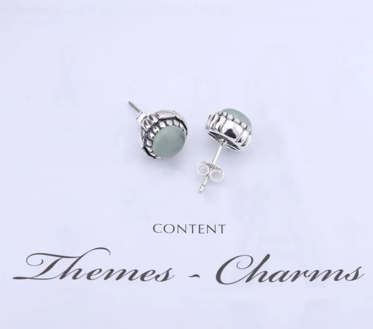 PANDORA March Birthstone Stud Uhani - 290543AQ