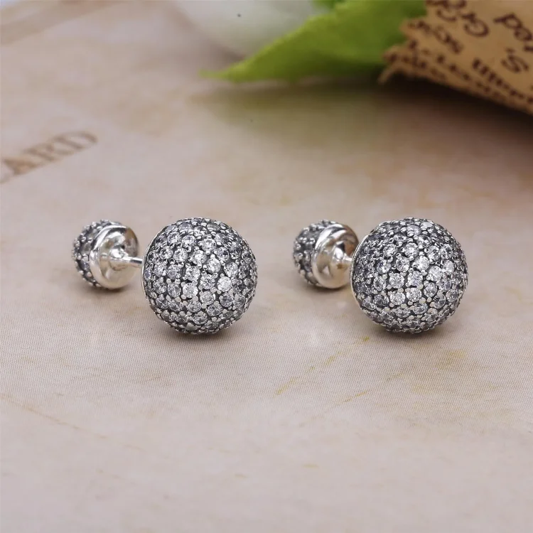 PANDORA Pavé Drops, prozorni uhani CZ - 290737CZ