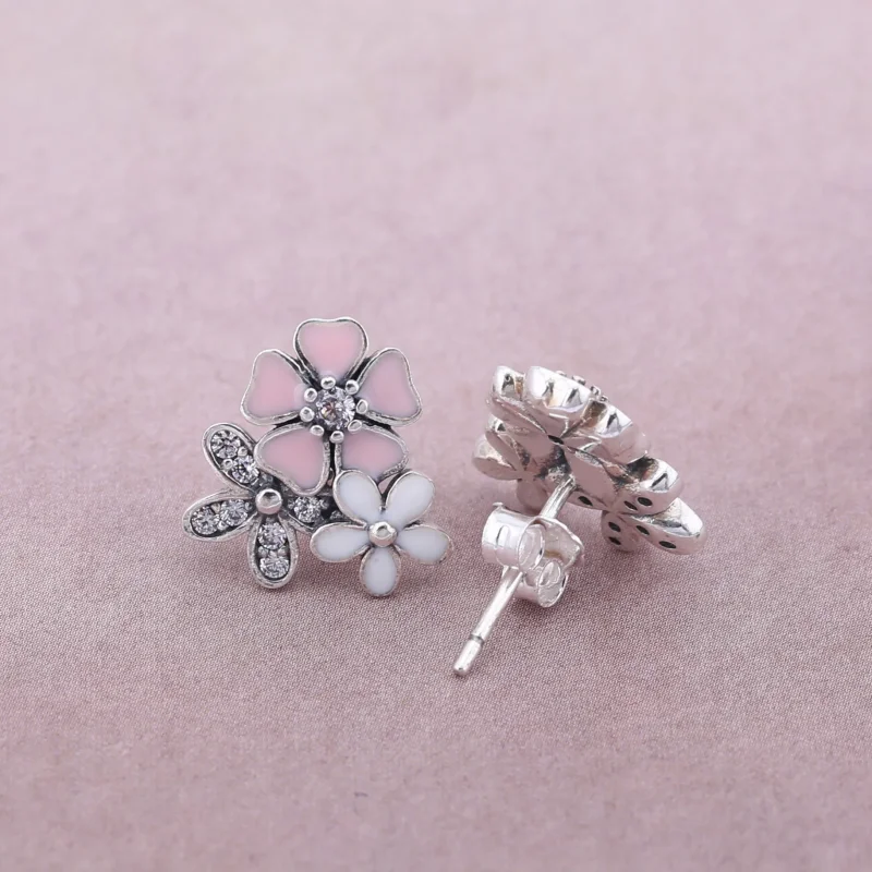 (slika za) PANDORA Poetic Blooms Stud Uhani - 290686ENMX - Ogled 2