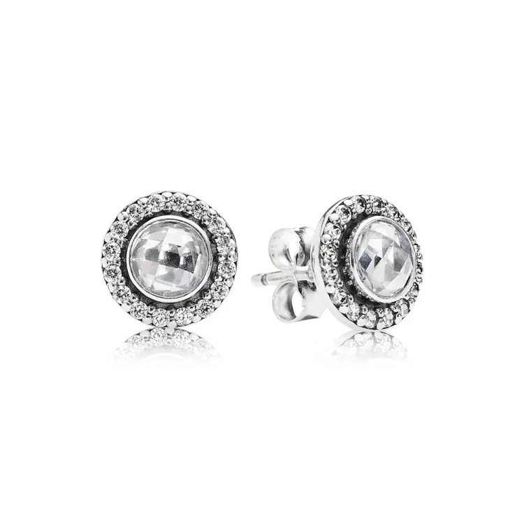 PANDORA Statement Pink bleščeči uhani - 290553PCZ