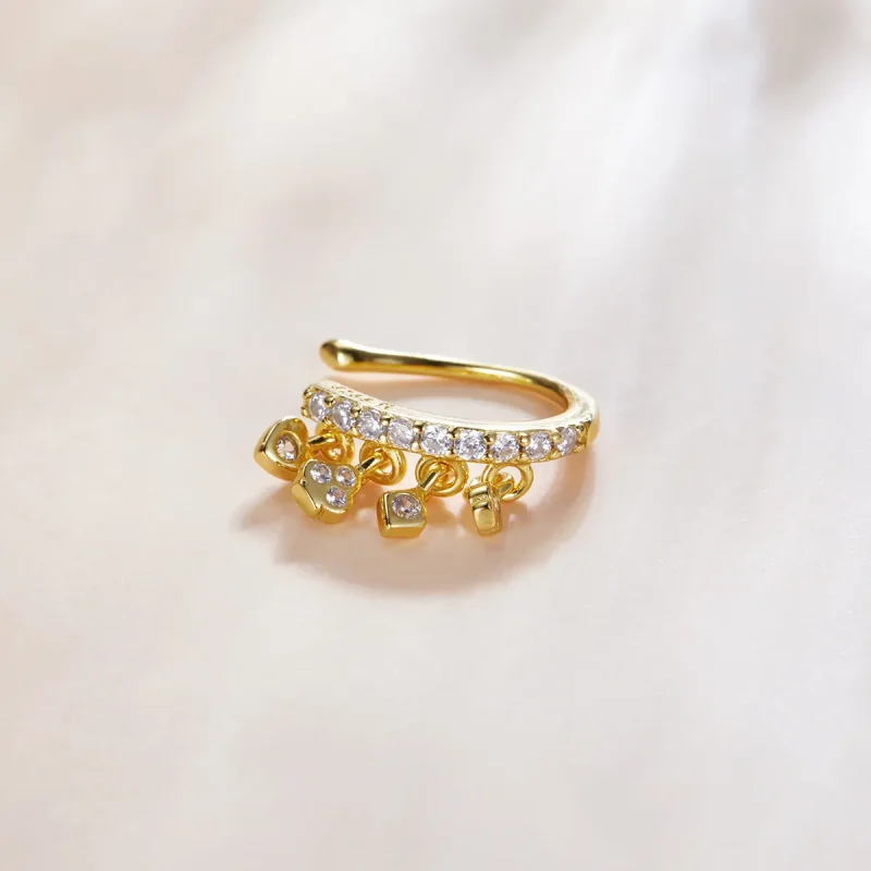 (slika za) Pandora Style 18ct pozlačena sponka za ušesa My Girl - SCE1075 - Ogled 2